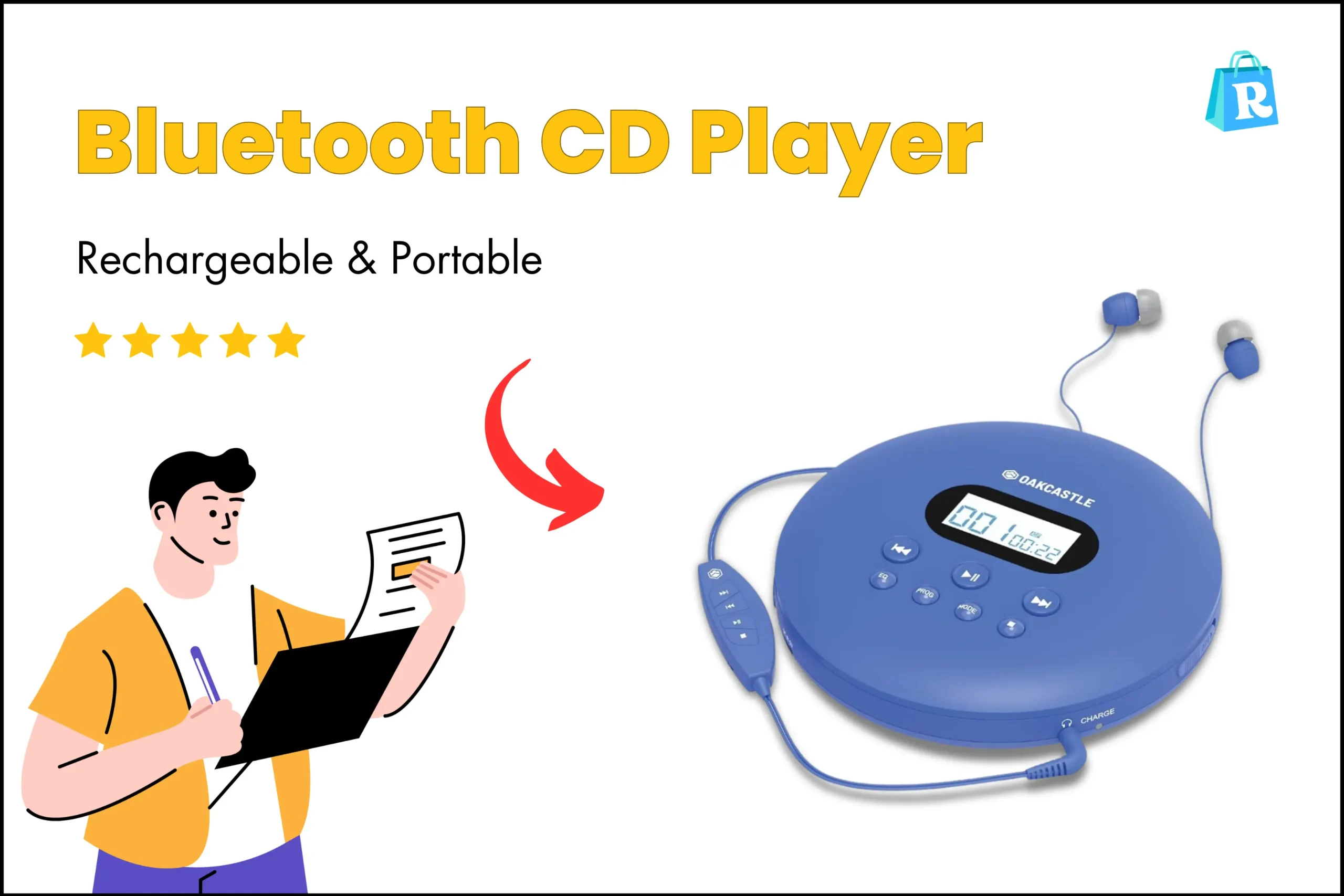 Rechargeable Portable Bluetooth CD Player A Comprehensive Review